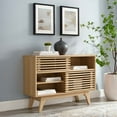 thumbnail image 2 of Media TV Stand Console Table, Wood, Brown Oak, Modern Contemporary Urban Design, Living Lounge Room Hotel Lobby Hospitality, 2 of 8