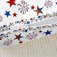thumbnail image 5 of 4th of July Throw Pillow Covers 18"x18" Set of 2 Soft Stars Firework Decorative Throw PillowCases for Sofa Room Decorative Independence Day Pillow Cases Cushion Covers Fireworks White Cushion Cases, 5 of 6