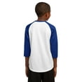 thumbnail image 2 of Sport-Tek Youth PosiCharge Baseball Jersey-XL (White/True Royal), 2 of 6