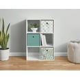 thumbnail image 4 of Mainstays 6 Cube Storage Organizer, White, 4 of 12