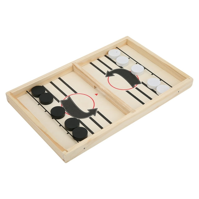 Table Hockey Board Game, Desktop Battle Chess Toy Slingshot Board Games Durable Smooth Edges Children Chess Toy for Interaction Game