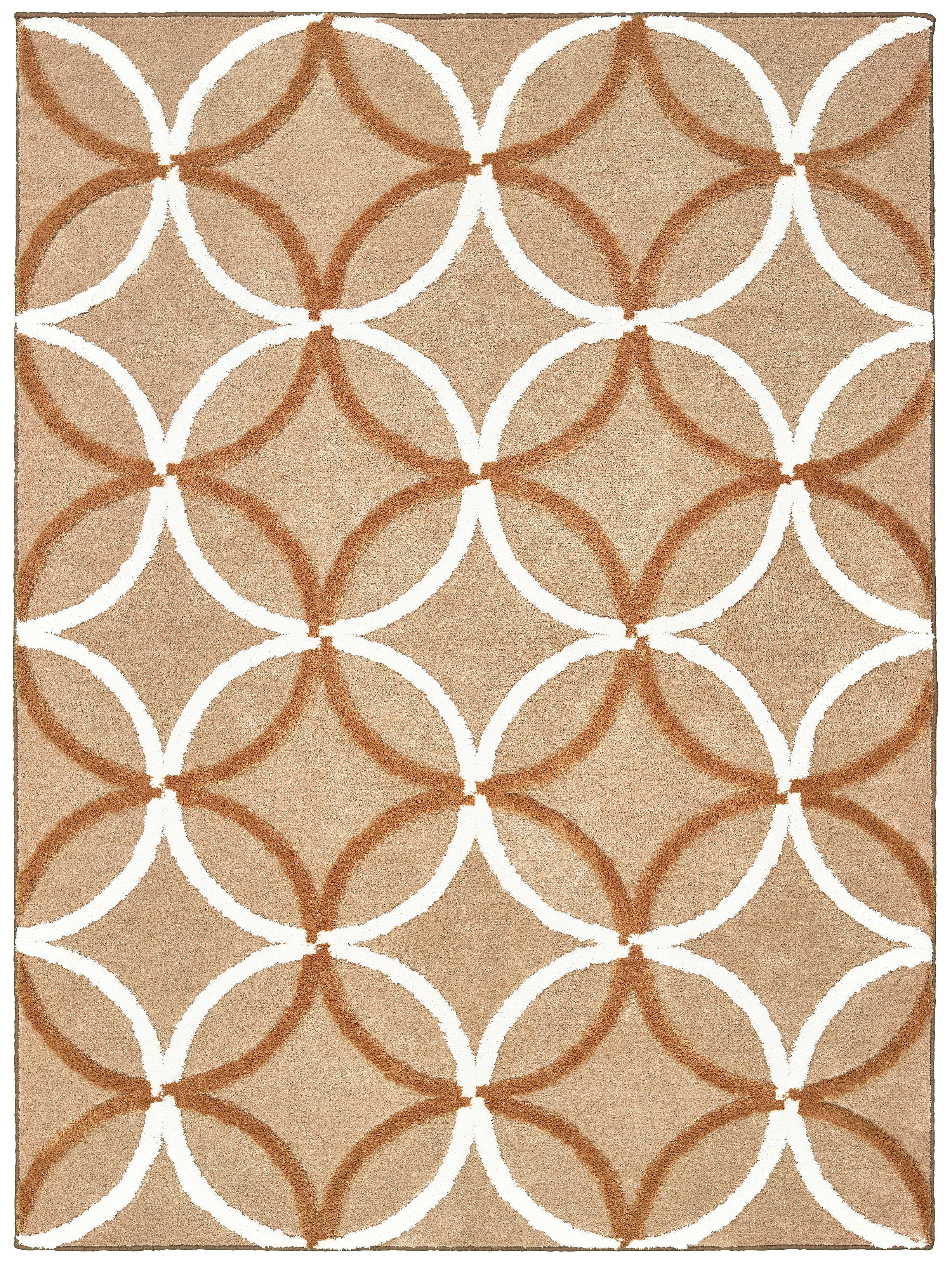United Weavers Telegonus Oracle Geometric Beige Woven Microfiber Area Rug