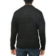 thumbnail image 2 of X RAY JEANS Mens Pattern Block Quarter Zip Sweater, Black, 3XL, 2 of 6