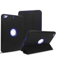 thumbnail image 1 of Mignova For New iPad 9.7 2017/2018 Case Heavy Duty Full Body Rugged Protective Case with Auto Sleep/Wake Up Stand Folio&Three Layer Design for Apple iPad 9.7 inch 2017/2018 (Black+Blue), 1 of 9