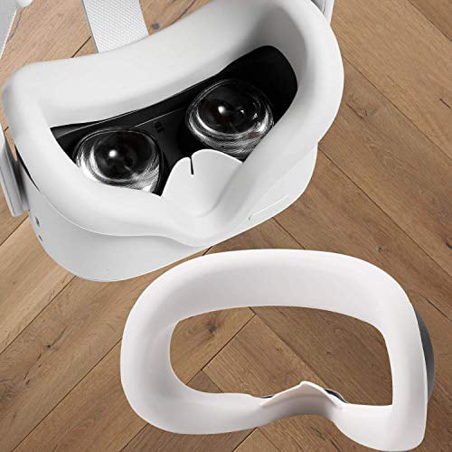Topcovos Newest VR Silicone Interfacial Cover for Oculus Quest 2 Face Protect Skin Sweatproof Lightproof Anti-Leakage