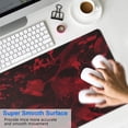 thumbnail image 4 of Experience Gaming with a Twist Scary Halloween Red Blood Spatter & Handprint Mouse Pad Extra Large Size, Stitched Edge, Non-Slip Rubber Perfect for Home or Office 31.5 X 11.8 Inches, 4 of 7