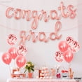 thumbnail image 3 of KatchOn, Rose Gold Congratulations Balloons - 16 Inch | Script Congrats Grad Balloons for Graduation Decorations Class of 2026 | Grad party decor for Graduation decorations 2026, 3 of 6