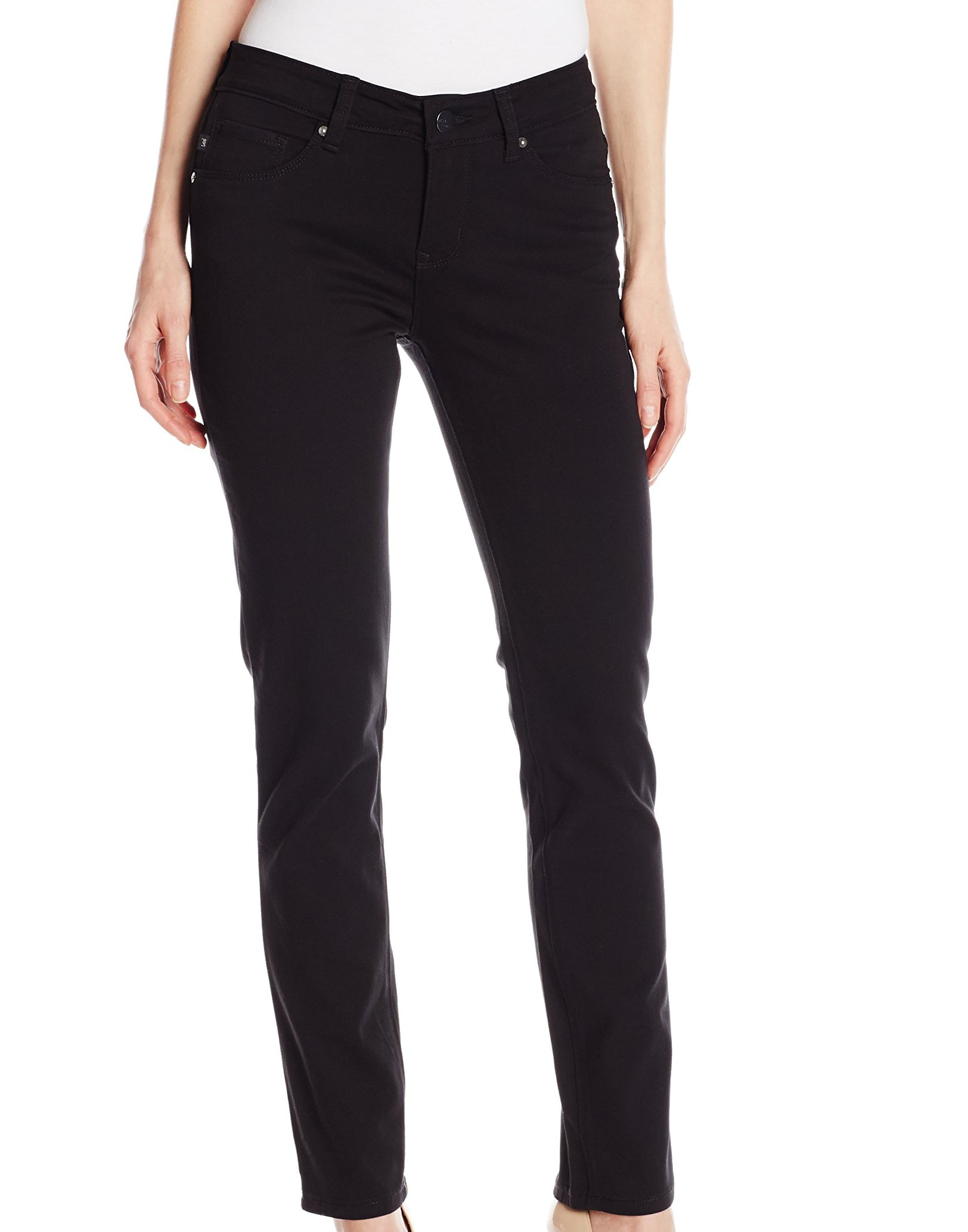 Lee - Womens Jeans Petite Short Mid-Rise Skinny Stretch 6 - Walmart.com ...
