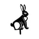 thumbnail image 3 of Silueta de conejo acrílico, estaca decorativa, letrero de Pascua para jardín, adorno para exteriores Estilo E, 3 of 8