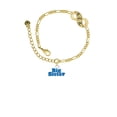 thumbnail image 2 of Delight Jewelry Silvertone Royal Blue ''Big Sister'' with Heart Gold-tone Paw Infinity Link Chain Bracelet, 6"+2" Extender, 2 of 3