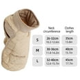 thumbnail image 3 of Warm Winter Outdoor Coat for Dogs – Windproof Adjustable Jumpsuit with Pocket and Leash Slot Suitable for Long Bodied Dogs in Beige Blue Lightweight Polyester for Indoor and Outdoor Use, 3 of 4