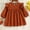 Brown, variant on ZEHJUHAN Infant Girls Solid Color Long Sleeve Dress Ruffle Trim Accent Matching Headband Casual Party Wear Brown,6-12M