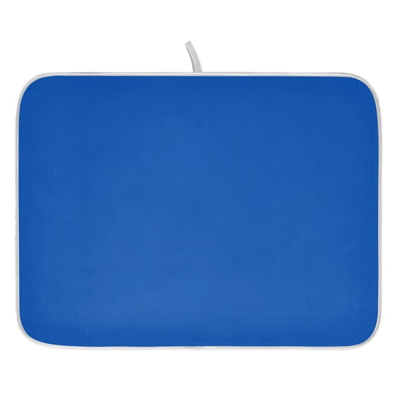 Ryvnso Navy Blue Dish Drying Mat for Kitchen Countertop 16x18 Small Dish Pad Drainer Rack Dish Sink Mats