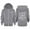 Grey, variant on Kiijoy Toddler Girls Full-Zip Hoodie Letter Print Active Hooded Sweatshirt, Sizes 4-5