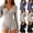 Gray Jumpsuit, variant on WLOMHUW Women's Bodycon Jumpsuit V Neck Ribbed Long Sleeve Romper with Button Front Slimming Fit Loungewear Gray S