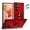 Red, variant on Daxi for Samsung S23 Ultra Phone Case, Built-in 360° Rotating Ring Stand, Shockproof and Sturdy-Red