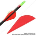 thumbnail image 3 of 36pcs Archery  Fletches Rubber Fletching Feathers DIY Accessory for Compound Bow red, 3 of 7