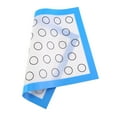 thumbnail image 2 of Tapete de silicona antiadherente para hornear, para horno, para macarrones, pasteles, galletas, cocina (azul), 2 of 3