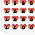 thumbnail image 2 of Yoga Silhouette Against Sunrise Heart Shaped Planner Calendar Scrapbook Craft Stickers, 2 of 7