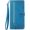 Blue, variant on Zipper Storage Design Wallet Case for Samsung Galaxy A22 4G (Not 5G), Skin Friendly Feel Leather Case with Magnetic Clasp and Muliti-Card Slots Holster for Samsung Galaxy A22 4G,SZY Red