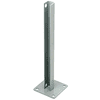 CRL PSB4CAGY Agate Gray AWS Steel Stanchion for 135 Degree Round Center Posts