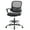 Black, variant on CONCETTA Tall Office Computer Desk Chair with Footrest, Fixed Armrest, Lumbar Support, Black