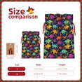 thumbnail image 3 of Pofeuu Colorful Dinosaur Print Burlap Bags with Drawstrings Drawstring Gift Bags Pouch Bag for Thankgiving Birthday Party Gift Wrapping Treats and Party Favors-Medium, 3 of 9