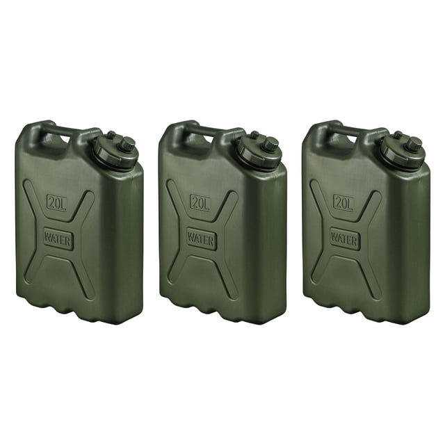 Contenedor de Agua Scepter Paquete de 3 de 20L Verde Militar