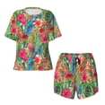 thumbnail image 4 of Xecao Peacock Feathers And Flowers print Swimsuit for women, Summer-ready, sporty style.Quick-dry fabric. Many sizes & colors., 4 of 9