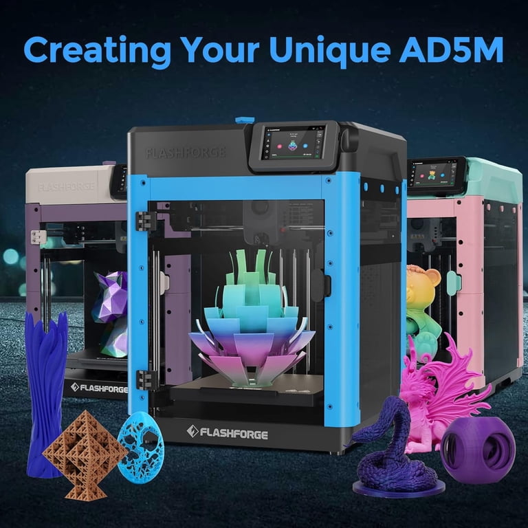 Auto Leveling 3D Printer FLASHFORGE Adventurer 5M 3D Printer - 600mm/s ...