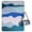 Waved Blue, variant on Exclusivo Mezcla Waterproof Picnic Blankets 3-Layer 60"x 80" Large Sandproof Beach Blanket Foldable Outdoor Blanket for Camping on Grass Picnic Mat, Abstract Pink