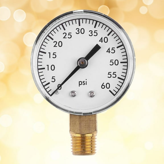 WHAMVOX 0-60 PSI Utility Vacuum Pressure Gauge for Air Compressor Water Oil Gas