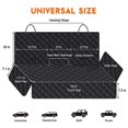 thumbnail image 3 of Fundas de asiento para coches, funda de asiento trasero para perros, protector impermeable para asiento de coche para coches, SUV, camiones, funda de asiento de coche con solapa lateral, asi, 3 of 5