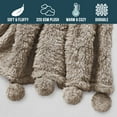 thumbnail image 3 of PAVILIA Tan Taupe Soft Microfiber Fleece Throw, 60” x 80”, 3 of 8