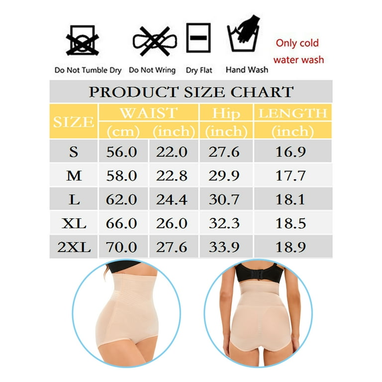 LELINTA High Waist Tummy Control Shapewear Panties Seamless Slimming Waist  Body Shaper for Women 