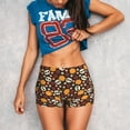 thumbnail image 3 of Lsque Skulls Pattern High Waisted Biker Shorts for Women-Tummy Control Fitness Athletic Workout Running Yoga Gym Shorts,Moisture-Wicking-XX-Large, 3 of 9