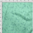 thumbnail image 4 of oneOone Polyester Spandex Light Mint Green Fabric Geometric Craft Projects Decor Fabric Printed By The Yard 56 Inch Wide, 4 of 6