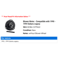 thumbnail image 2 of Blower Motor - Compatible with 1990 - 1994 Subaru Legacy 1991 1992 1993, 2 of 2