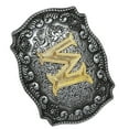 thumbnail image 3 of tredstone Western Cowboy Golden Initial Letter A-Z Metal Belt Buckle Men's Accessory W, 3 of 9