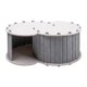 thumbnail image 2 of Cama túnel de juego para gatos para 2 gatos, escondite para limpiar durante todo el año, juguete interactivo Gris claro, 2 of 9