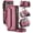 Hotpink, variant on for Google Pixel 10 Pro Phone Case, Women Men Multi-Function Wallet Case with Stand RFID Blocking Featuring Magnetic Closure Zipper Includes Shoulder Strap Wrist Strap,Hotpink