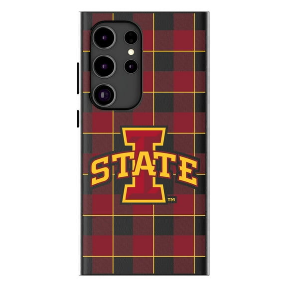 Keyscaper Iowa State Cyclones Plaid Galaxy Magnetic Bump Case