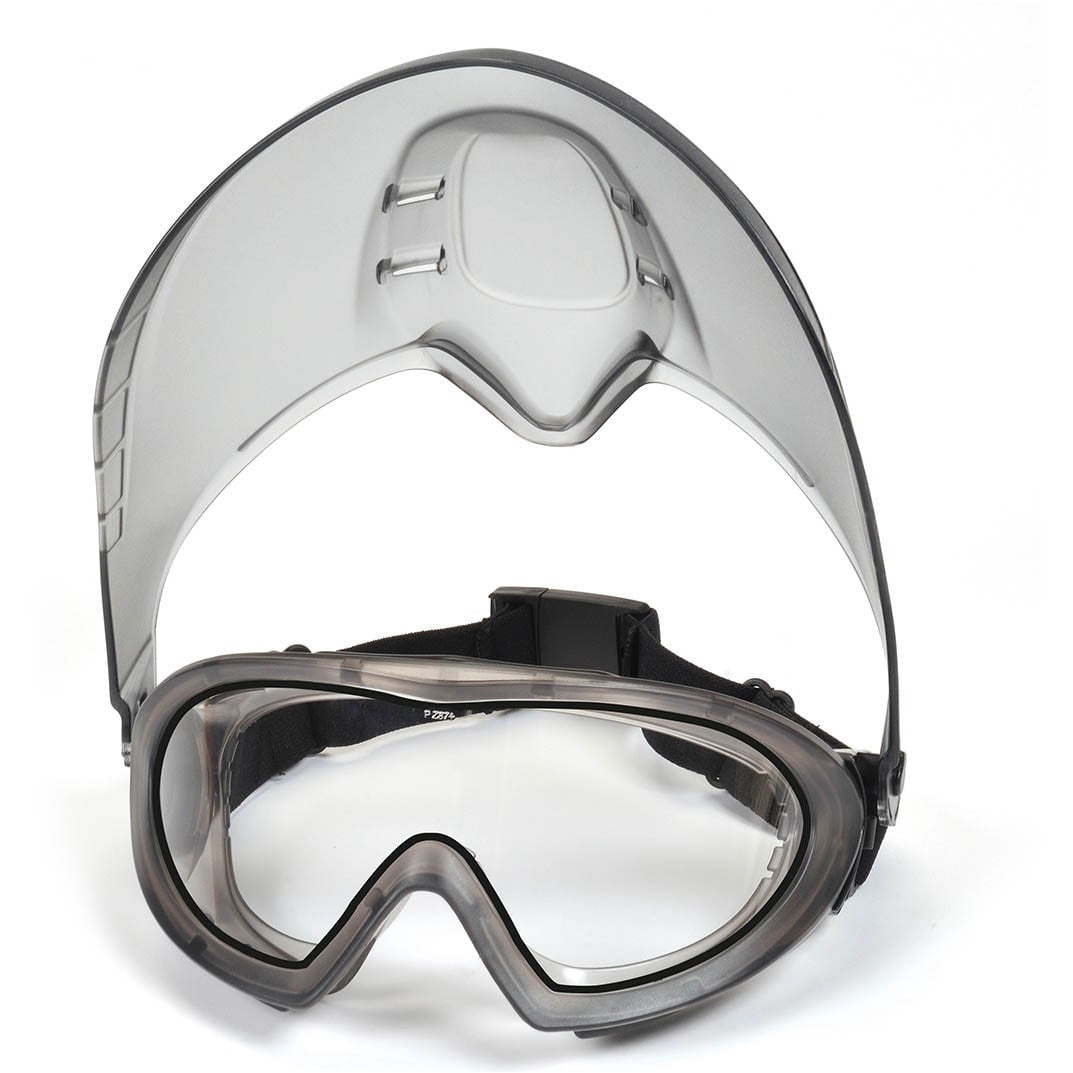 Pyramex GG504Tshield Clear H2X Anti-Fog Lens With Face Shield