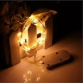 thumbnail image 1 of 4M 40 LEDs Button Battery Powered Waterproof home decoration Silver Wire String Lights Lampes Decor, 1 of 1