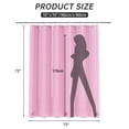 thumbnail image 5 of AmazerBath Shower Curtain Liner, 72x72 Clear Hot Pink Shower Curtain Liner, Lightweight Plastic Shower Curtain Liner, Cute Waterproof Shower Liner for Bathroom with 3 Magnets & 12 Grommet Holes, 5 of 7