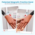 thumbnail image 2 of Magnetic Practice Hand Wilfniee para uñas acrílicas con 300 puntas, 2 of 7