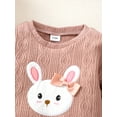 thumbnail image 5 of Mikrdoo Baby Girls Outfits Rabbit Long Sleeve Tops Spring Fall Skirts 2Pcs Clothes Set Pink 3-6 Months, 5 of 8