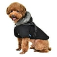 thumbnail image 2 of Aosijia Hooded Dog Coat with Harness Reflective Vest Jacket Winter Warm Dog Clothes for Small Medium Dog Cat Puppy, 2 of 12