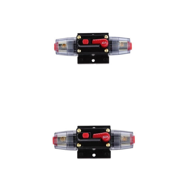 Interruptor de Circuito Hugo Manual Botón Pulsador 40AMP 60AMP 12V-24V