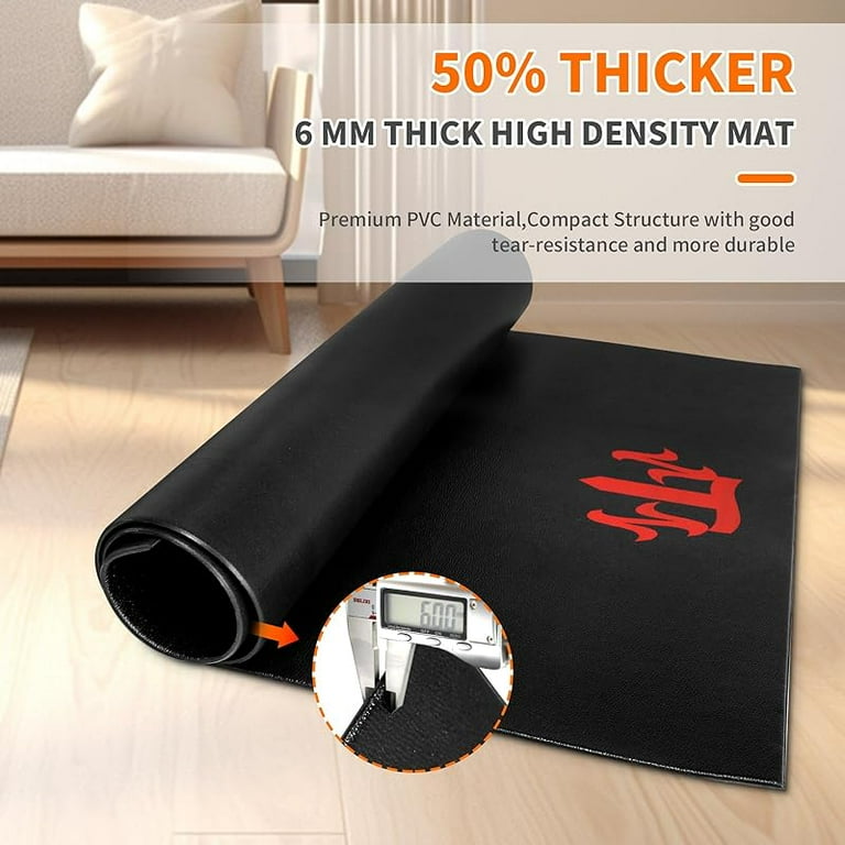 Exercise Equipment Mat, Peloton Bike Mat Treadmill Mat for